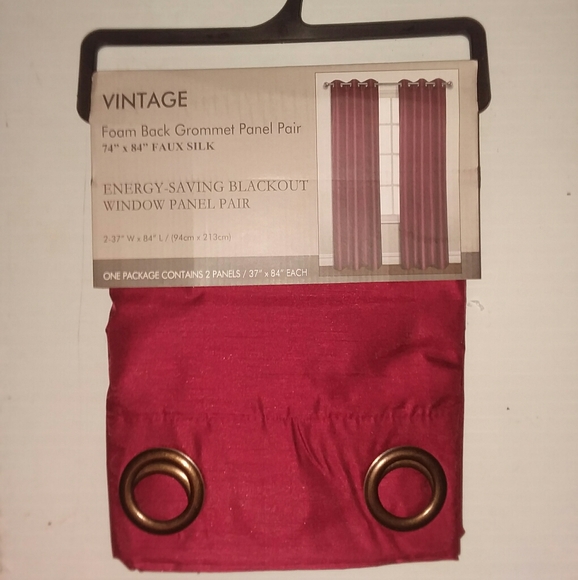Vintage Grommet Window Panel Pair NWT